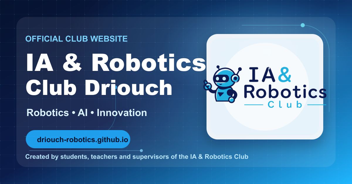 IA & Robotics Club - Driouch