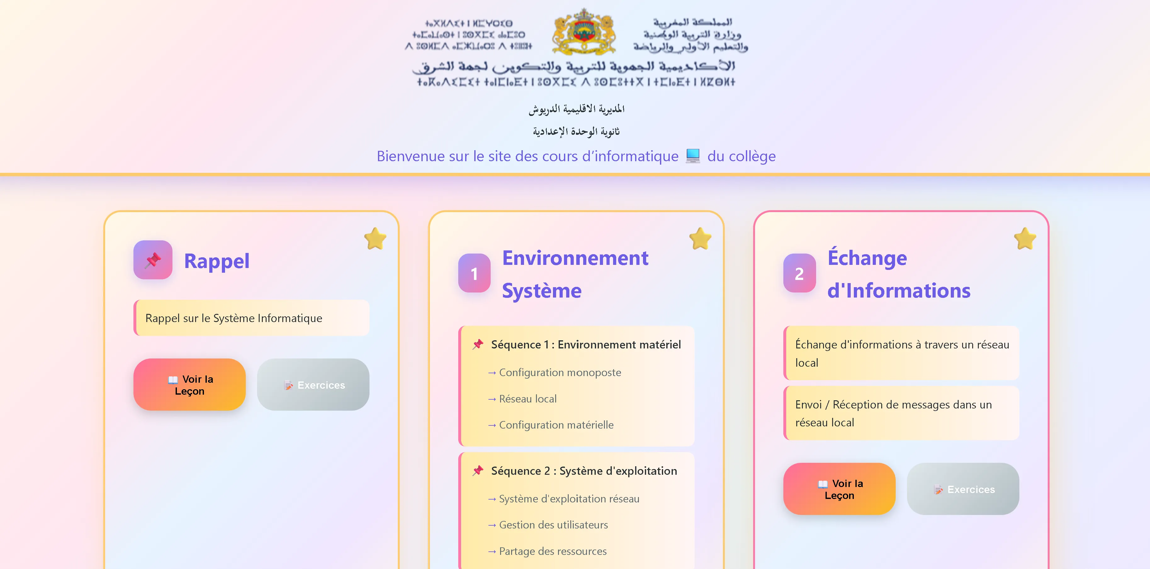 صورة 2 لمشروع مشروع المنصة التفاعلية ورقمنة الكتاب المدرسي